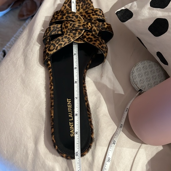 Saint Laurent Tribute Sandals Leopard 41 - Picture 6 of 6